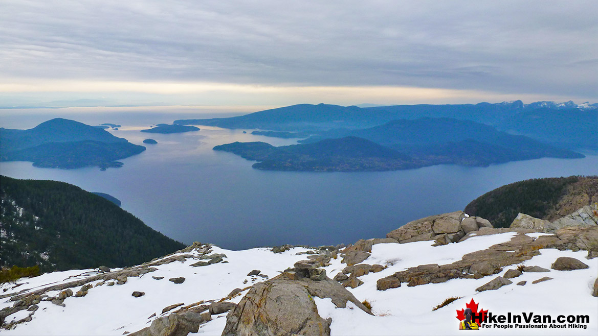 The Lions Summit View of Howe Sound