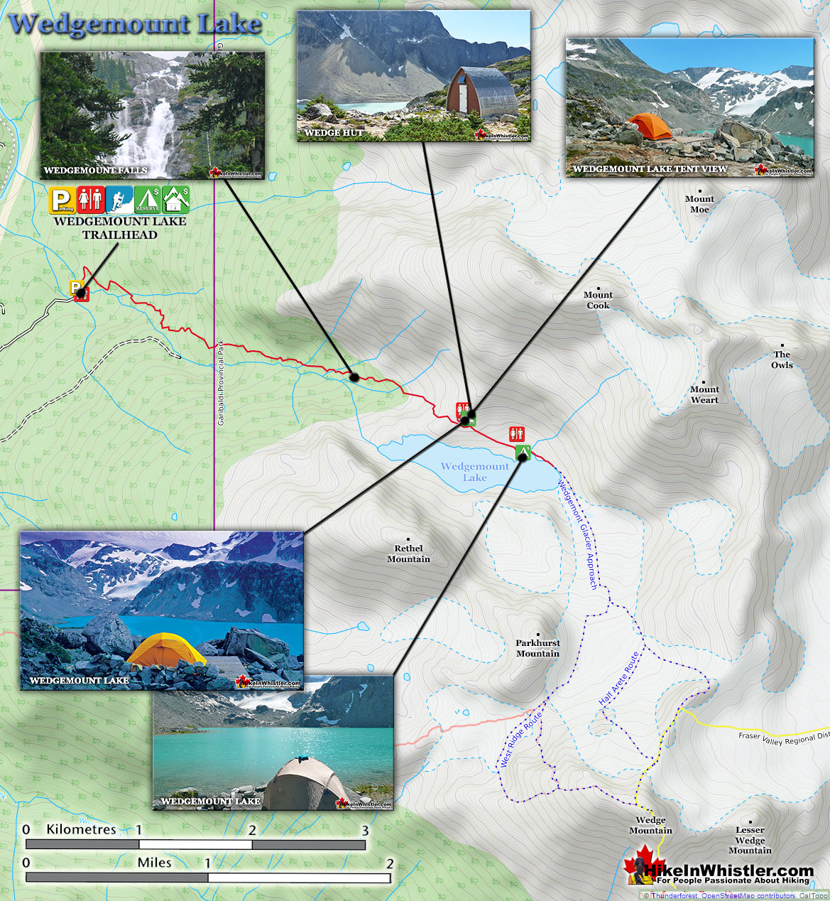 Wedgemount Lake Trail Map v15